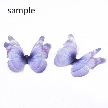 Two Tone Polyester Fabric Wings Crafts Decoration(X-FIND-S322-012C-01)-3