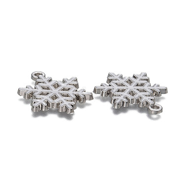 Snowflake Alloy Enamel Pendants(X-ENAM-R041-34)-3