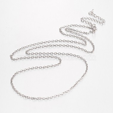 Alloy & Iron Cable Chain Necklace Making(X-MAK-N027-02A)-2