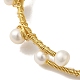 bracelet manchette en perles naturelles(BJEW-C051-22G)-3