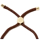 Half Finished Twisted Milan Rope Slider Bracelets(FIND-G032-01G-18)-3