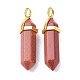 Synthetic Goldstone Pointed Pendants(G-G025-01G-35)-2