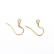 Ion Plating(IP) 316 Stainless Steel French Earring Hooks(X-STAS-G130-57G-B)-1