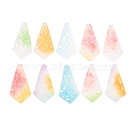 Dyed Natural Quartz Carved Pendants, Hollow Kite Charms, Mixed Color, 38.5~39x21x2mm, Hole: 0.8~1mm(GG-CBA0022-02)