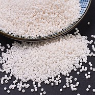 MIYUKI Delica Beads, Cylinder, Japanese Seed Beads, 11/0, (DB1510) Matte Opaque Bisque White, 1.3x1.6mm, Hole: 0.8mm, about 2000pcs/10g(X-SEED-J020-DB1510)