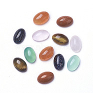 Natural & Synthetic Mixed Stone Cabochons, Oval, 6x4x2~3mm(G-F605E-A)