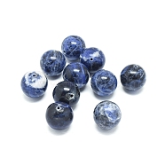 Natural Sodalite Beads, Round, 18mm, Hole: 1.6mm(G-F222-39A-18mm)
