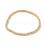 316 Surgical Stainless Steel Round Beaded Stretch Bracelets, Golden, Inner Diameter: 2 inch(5.2cm), Wide: 3mm(BJEW-M305-01A-G)