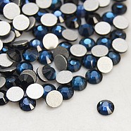 Glass Flat Back Rhinestone, Grade A, Back Plated, Faceted, Half Round, Montana, SS10, 2.7~2.8mm, 1440pcs/bag(RGLA-C002-SS10-207)