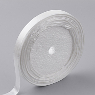 Single Face Satin Ribbon, Polyester Ribbon, White, 3/4 inch(20mm), about 25yards/roll(22.86m/roll), 250yards/group(228.6m/group), 10rolls/group(RC20mmY042)