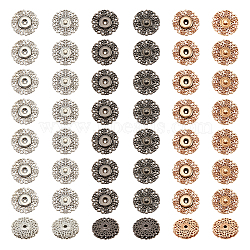 24Pcs 3 Colors Alloy & Brass Snap Buttons, Sew on Press Buttons, Garment Buttons, for Costume Jacket Coat Accessories, Mixed Color, 24.5x7mm, 8pcs/color(FIND-NB0003-65)
