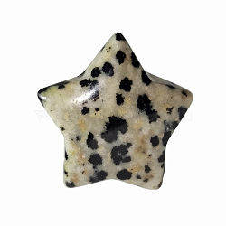 Natural Dalmatian Jasper Home Display Decorations, Star Energy Stone Ornaments, 25mm(G-PW0007-124B)