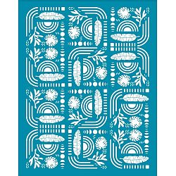 Silk Screen Printing Stencil, for Painting on Wood, DIY Decoration T-Shirt Fabric, Plants Pattern, 100x127mm(DIY-WH0341-163)