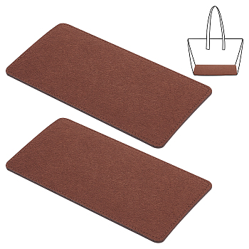 Felt Inserts Bag Bottom, Cushion Pad, Rectangle, Coconut Brown, 25x13x0.45cm