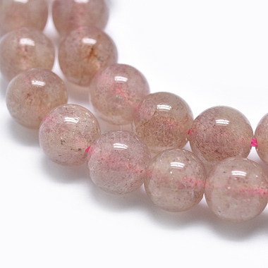Natural Strawberry Quartz Beads(G-E481-02-8mm)-3