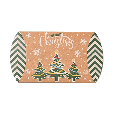Christmas Theme Cardboard Candy Pillow Boxes(CON-G017-02F)-2