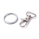 Alloy and Iron Keychain Clasps(PALLOY-XCP0001-70)-3
