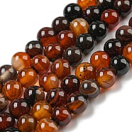 Natural Agate Bead Strands, Dyed, Round, 6mm, Hole: 1mm, about 62~64pcs/strand, 14.76~14.96 inch(37.5~38cm)(G-R173-6mm-05)