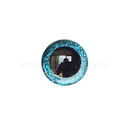 Craft Resin Doll Eyes, Stuffed Toy Eyes, Safety Eyes, with 2Pcs Washers, Half Round, Blue, 10mm(DOLL-PW0006-003B-05)