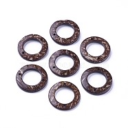 Coffee Coconut Ring Links, 30x4mm, Hole: 2mm(X-COCO-I002-017)