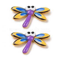 Insect Theme Opaque Resin Decoden Cabochons, Dragonfly, 21.8x35x6mm(RESI-M044-03E)