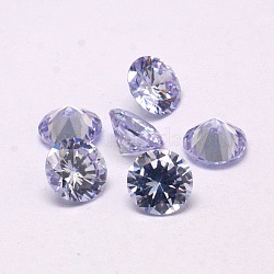 Diamond Shape Grade A Cubic Zirconia Cabochons, Faceted, Lilac, 2.5mm(ZIRC-M002-2.5mm-009)