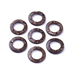 Coffee Coconut Ring Links, 30x4mm, Hole: 2mm(X-COCO-I002-017)