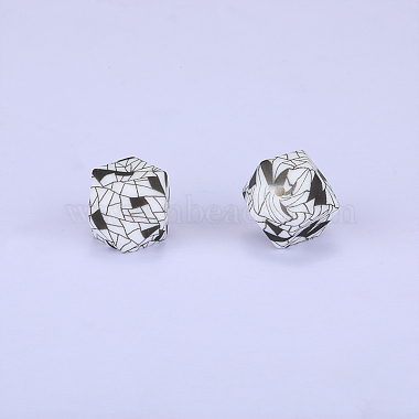 White Cube Silicone Beads