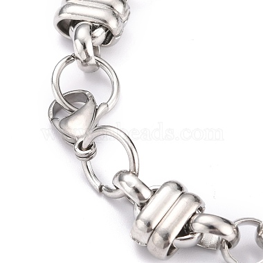 304 bracelets à mailles en acier inoxydable(X-BJEW-Z011-01P)-2