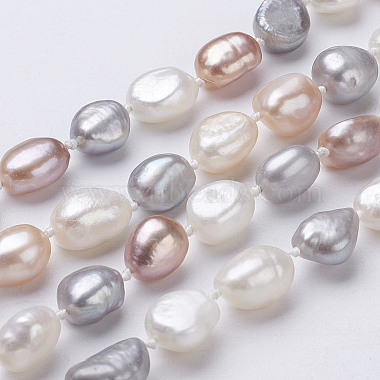 Natural Pearl Beaded Necklaces(NJEW-P149-01C)-2