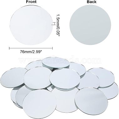 Flat Round Shape Glass Mirror(GLAA-FH0001-07)-2