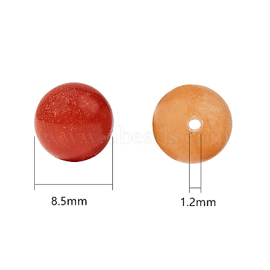 Olycraft Natural Red Aventurine Beads(G-OC0001-26)-2