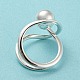 Round Ball Rack Plating Brass Wire Wrap Finger Rings(RJEW-Q786-01S)-4