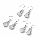 Natural Quartz Crystal Gourd Dangle Earrings with Crystal Rhinestone(EJEW-A092-04P-22)-4