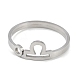 Non-Tarnish Constellations 304 Stainless Steel Open Cuff Ring for Women(RJEW-L122-001P-01)-2