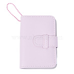 PU Mini Photocard Holder Book, Rectangle, Lavender Blush, 106x75x23.5mm(AJEW-WH20060-22A)