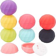 8 Sets 8 Colors Plastic Empty Lip Balm Sphere Containers, Cosmetic Packaging Lip Balm Ball, Mixed Color, 4.2cm, Inner Diameter: 2.8cm, Capacity: 7g(0.23 fl. oz), 4pcs/set, 1set/color(MRMJ-CA0001-02)