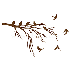 PVC Wall Stickers, Wall Decoration, Branch, 980x390mm(DIY-WH0228-948)