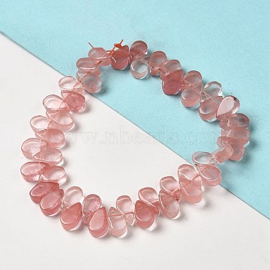 Cherry Quartz Glass Beads Strands(G-B064-B49)-2