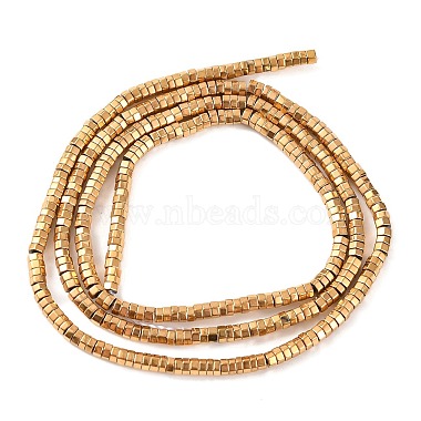 Electroplated Synthetic Non-magnetic Hematite Beads Strands(G-H027-F01-01)-3