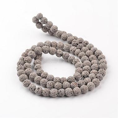 Synthetic Lava Rock Round Beads Strands(G-I124-10mm-13)-2
