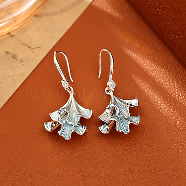 Brass Enamel Dangle Earrings(WG31BAD-01)-1