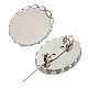 304 Stainless Steel Brooch Base Settings(FIND-D035-01B-P)-2