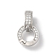 Rack Plating Brass Micro Pave Clear Cubic Zirconia Twister Clasps(KK-A222-05A-P)-1