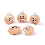 Printed Opaque Resin Milk Figurine Display Decorations, Micro Landscape Dollhouse Accessories, Pretending Prop Decorations, Moccasin, 21.5~22.5x19.5~20x9~9.5mm(RESI-N051-13A)