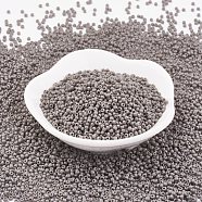 TOHO Japanese Seed Beads, Round, 11/0 Opaque, Gray, 2x1.5mm, Hole: 0.5mm, about 933pcs/10g(X-SEED-F002-2mm-53D)