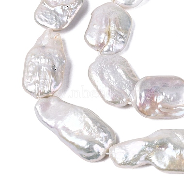 Natural Baroque Keshi Pearl Beads Strands(PEAR-S020-D12)-4