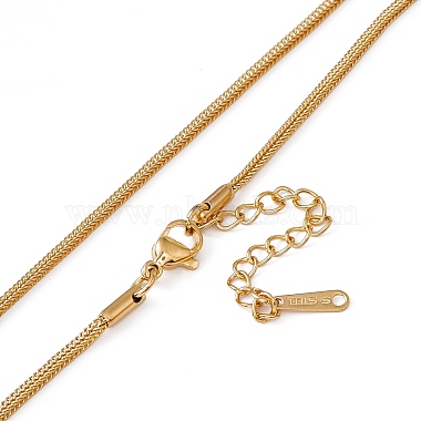 201 Stainless Steel Wheat Chain Necklace for Men Women(NJEW-P268-A34-2X5)-3
