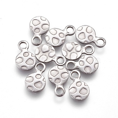 304 Stainless Steel Charms(STAS-E455-01P-6mm)-2