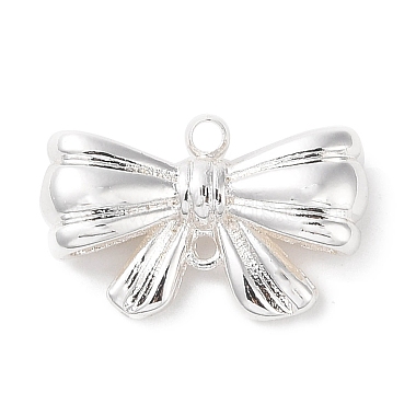 925 Sterling Silver Plated Bowknot Brass Links